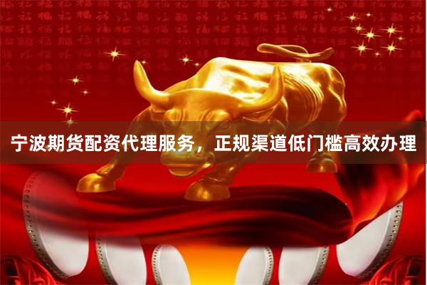 宁波期货配资代理服务，正规渠道低门槛高效办理